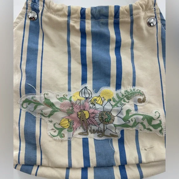 DIESEL VTG Y2K Striped Canvas Shoulder Bag - Picture 2 of 12